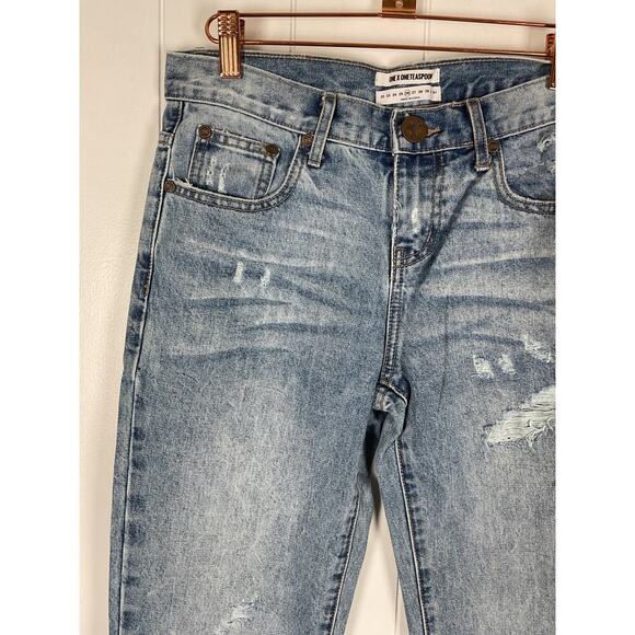 One x OneTeaspoon Womens Awesome Baggies Low Waist Med Rise Relaxed Leg Jeans 26 - Picture 5 of 9